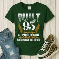 Built 95 Years Ago 95th Birthday 95 Years Old Bday Women's T-Shirt thumb 3
