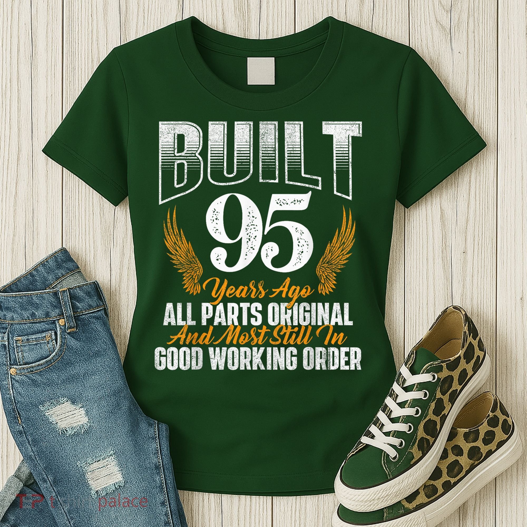 Built 95 Years Ago 95th Birthday 95 Years Old Bday Women's T-Shirt