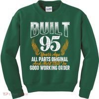 Built 95 Years Ago 95th Birthday 95 Years Old Bday Kids Sweatshirt thumb 0