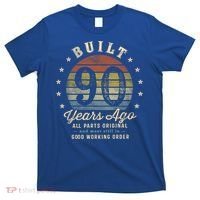 Built 90 Years Ago Funny Gift All Parts Original Funny Gift 90th Birthday Gift T-Shirt thumb 0