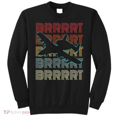 Brrrrt A 10 Warthog Vintage Retro Style Sweatshirt