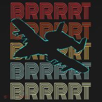 Brrrrt A 10 Warthog Vintage Retro Style T-Shirt thumb 7