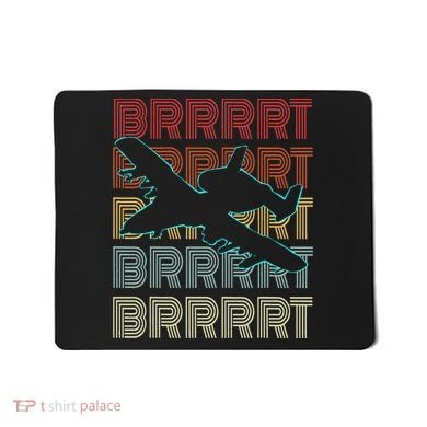 Brrrrt A 10 Warthog Vintage Retro Style Mousepad