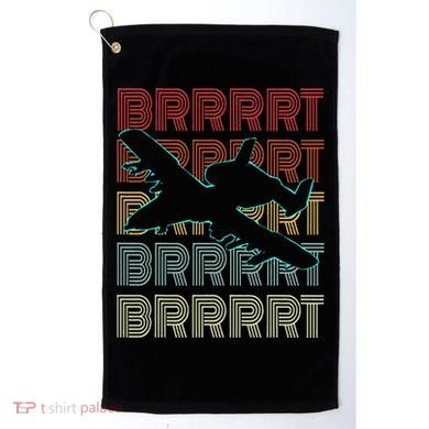 Brrrrt A 10 Warthog Vintage Retro Style Golf Towel
