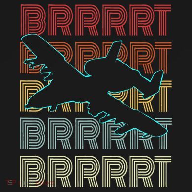 Brrrrt A 10 Warthog Vintage Retro Style Toddler T-Shirt