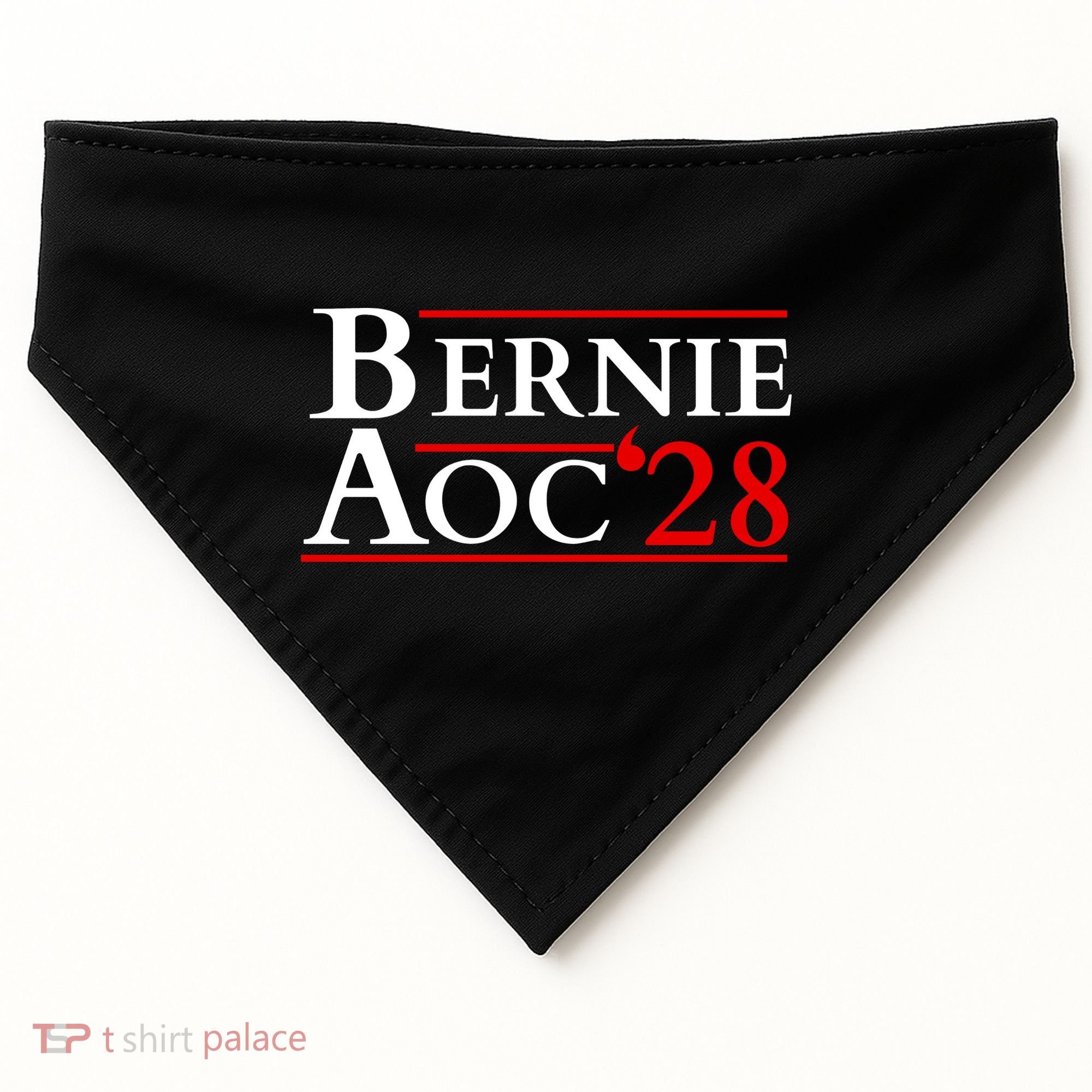 Bernie AOC 2028 Bernie Sanders Alexandria Cortez President  USA-Made Doggie Bandana