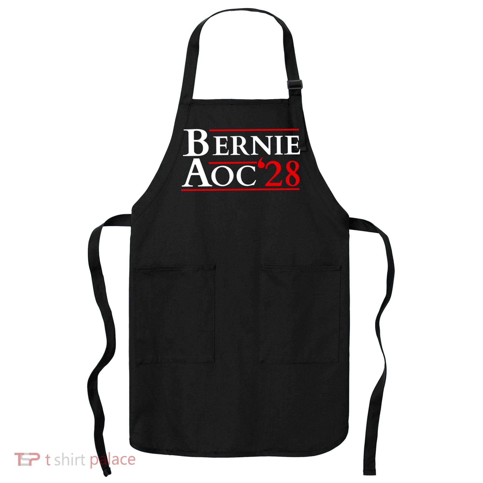 Bernie AOC 2028 Bernie Sanders Alexandria Cortez President  Apron