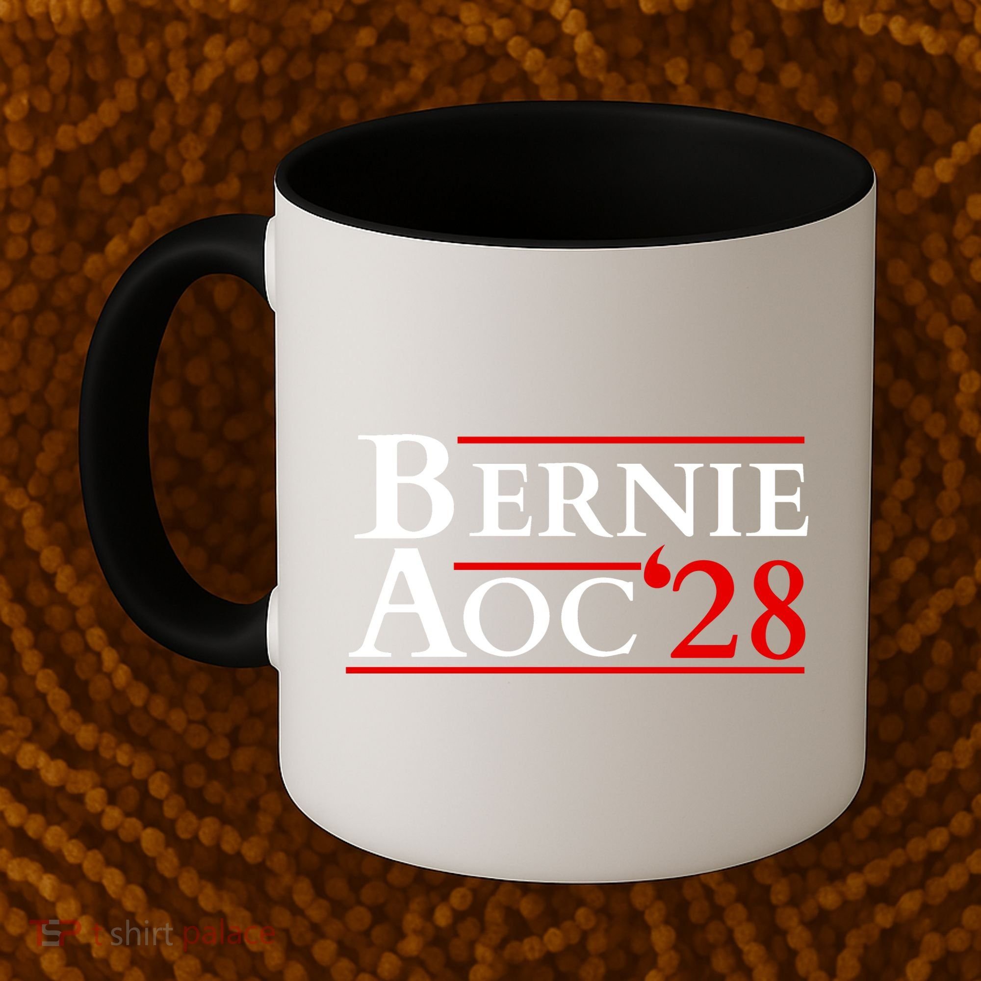 Bernie AOC 2028 Bernie Sanders Alexandria Cortez President  Coffee Mug