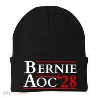 Bernie AOC 2028 Bernie Sanders Alexandria Cortez President  Beanie thumb 0