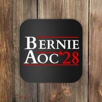Bernie AOC 2028 Bernie Sanders Alexandria Cortez President  Coaster thumb 0