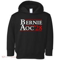 Bernie AOC 2028 Bernie Sanders Alexandria Cortez President  Toddler Hoodie thumb 0