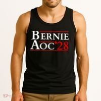 Bernie AOC 2028 Bernie Sanders Alexandria Cortez President  Tank Top thumb 3