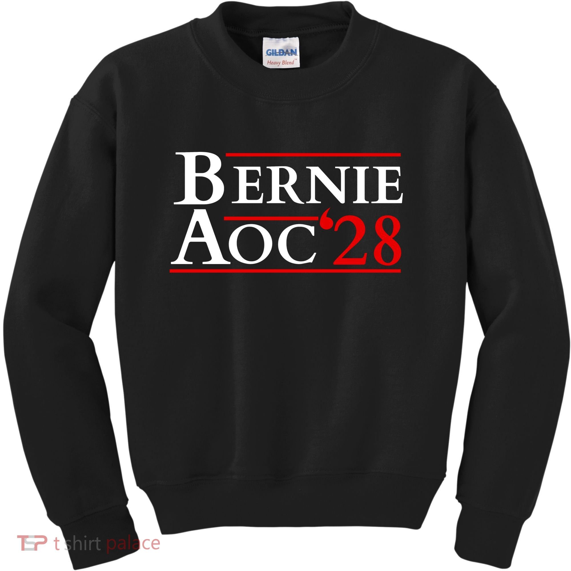 Bernie AOC 2028 Bernie Sanders Alexandria Cortez President  Kids Sweatshirt