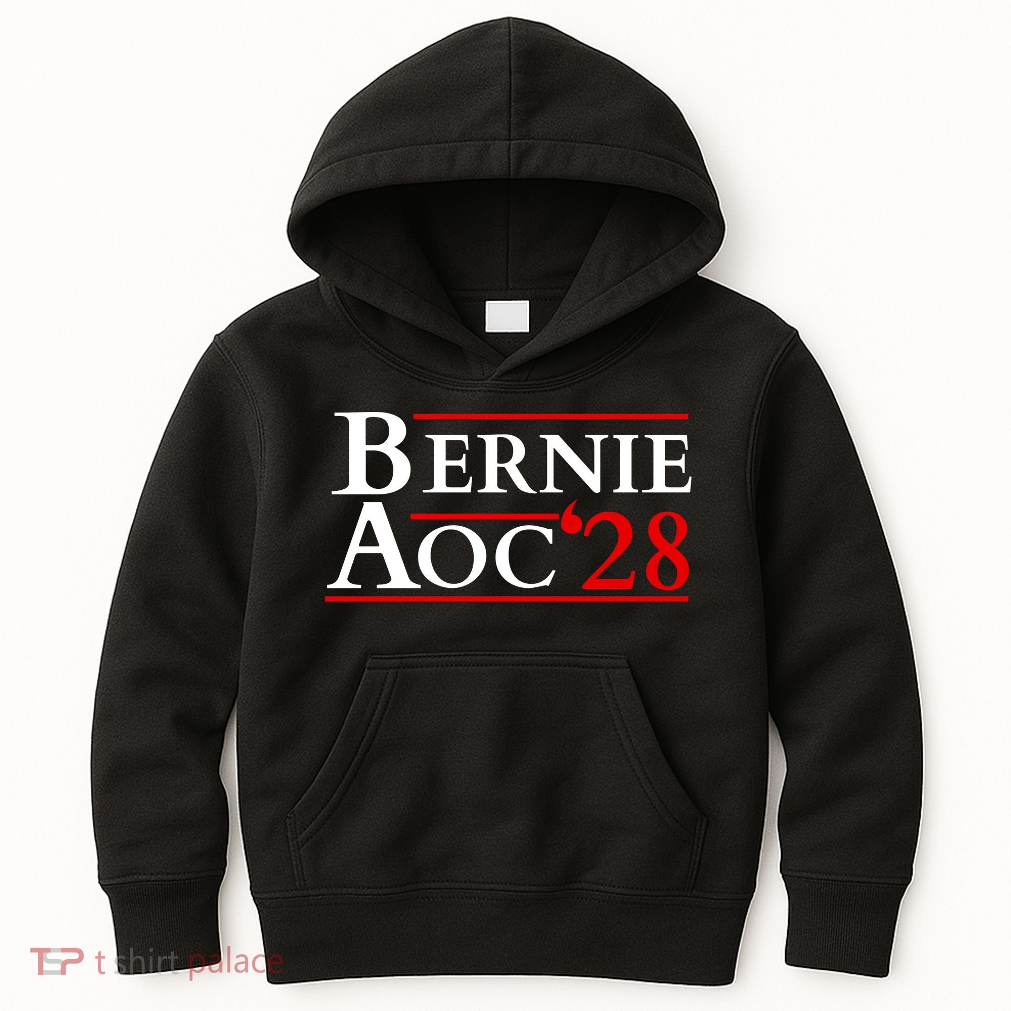 Bernie AOC 2028 Bernie Sanders Alexandria Cortez President  Kids Hoodie
