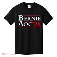 Bernie AOC 2028 Bernie Sanders Alexandria Cortez President  Kids T-Shirt thumb 0