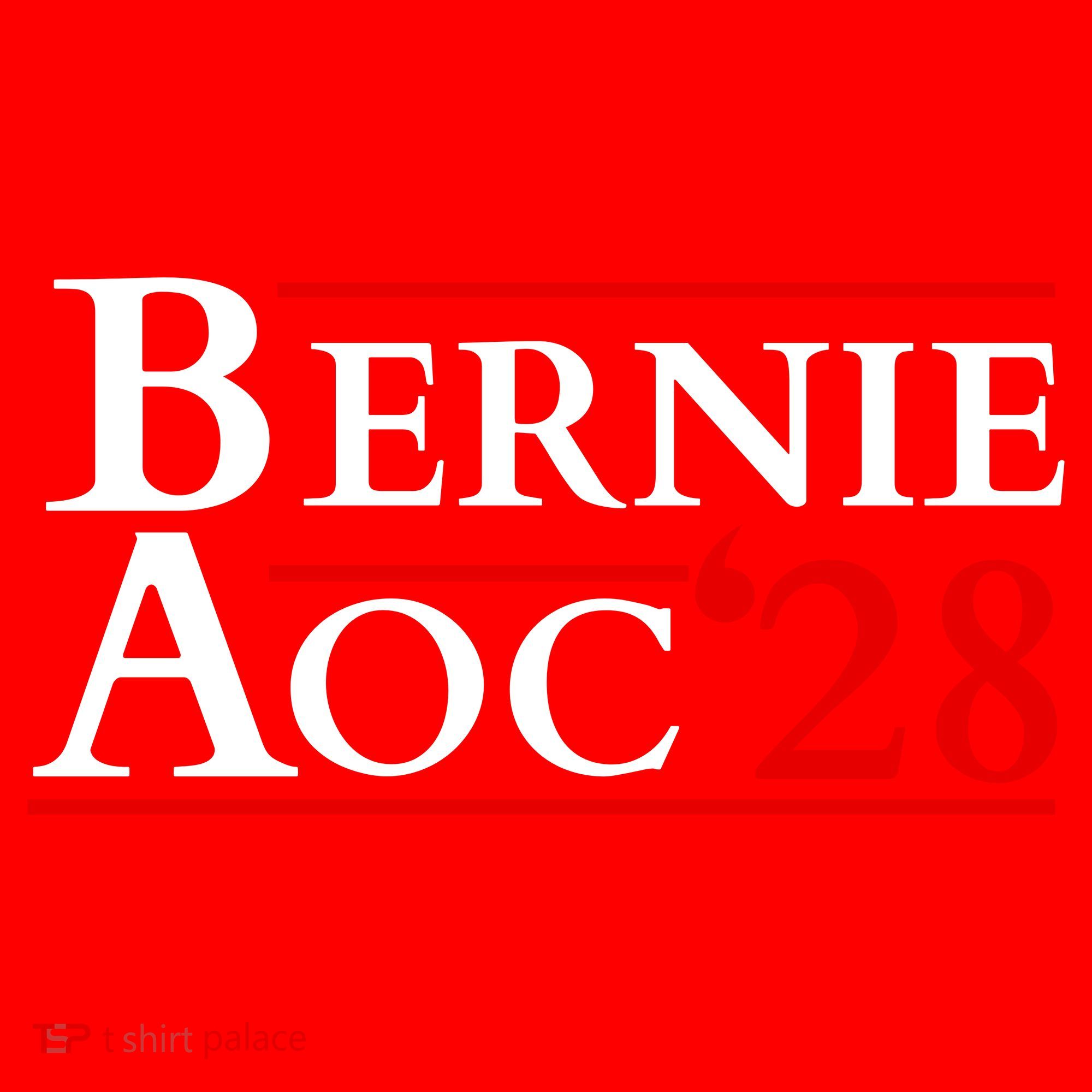 Bernie AOC 2028 Bernie Sanders Alexandria Cortez President  Santa Hat