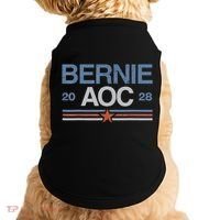 Bernie AOC 2028 For Progressives & Liberals Doggie Tank thumb 0