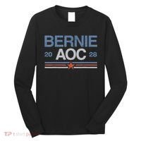 Bernie AOC 2028 For Progressives & Liberals Long Sleeve Shirt thumb 0