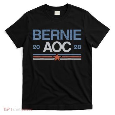 Bernie AOC 2028 For Progressives & Liberals T-Shirt