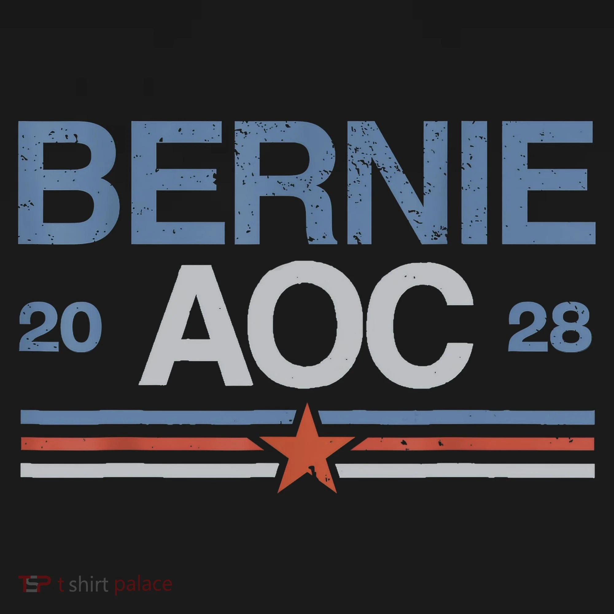 Bernie AOC 2028 For Progressives & Liberals Button
