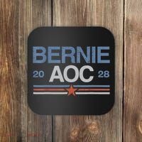 Bernie AOC 2028 For Progressives & Liberals Coaster thumb 0