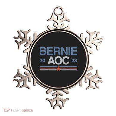 Bernie AOC 2028 For Progressives & Liberals Ornament