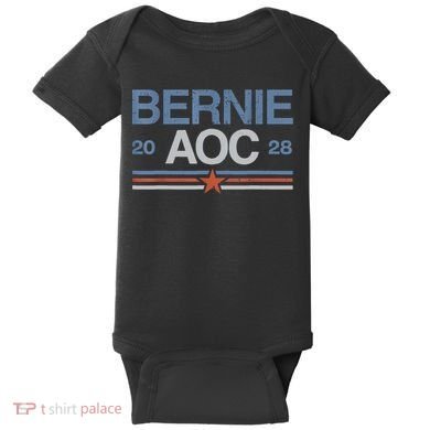 Bernie AOC 2028 For Progressives & Liberals Baby Bodysuit