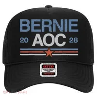 Bernie AOC 2028 For Progressives & Liberals Hat thumb 0