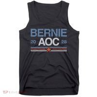 Bernie AOC 2028 For Progressives & Liberals Tank Top thumb 0