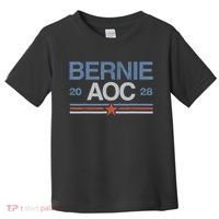 Bernie AOC 2028 For Progressives & Liberals Toddler T-Shirt thumb 0