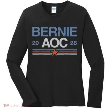 Bernie AOC 2028 For Progressives & Liberals Women's Long Sleeve Shirt