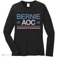Bernie AOC 2028 For Progressives & Liberals Women's Long Sleeve Shirt thumb 0