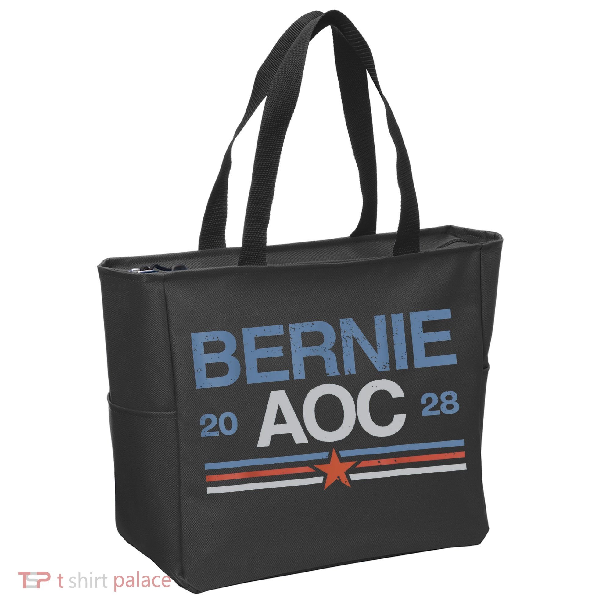Bernie AOC 2028 For Progressives & Liberals Tote Bag