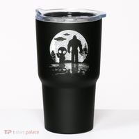 Bigfoot And Alien UFO Moon Sasquatch Bigfoot Lovers Tumbler thumb 0