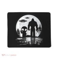 Bigfoot And Alien UFO Moon Sasquatch Bigfoot Lovers Mousepad thumb 0