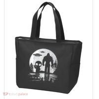 Bigfoot And Alien UFO Moon Sasquatch Bigfoot Lovers Tote Bag thumb 3