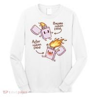 Before And After Indian Food Funny Long Sleeve Shirt thumb 0