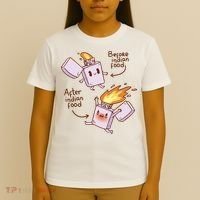 Before And After Indian Food Funny T-Shirt thumb 4