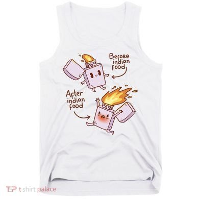 Before And After Indian Food Funny Tank Top
