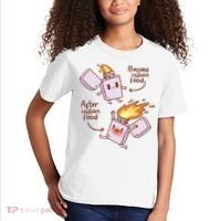 Before And After Indian Food Funny Kids T-Shirt thumb 2