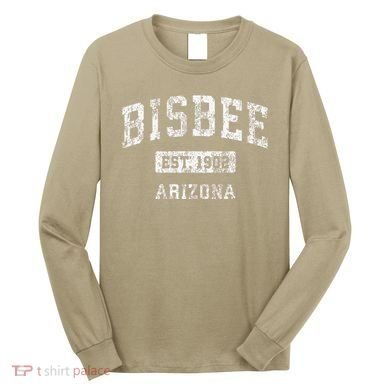 Bisbee Arizona Az Vintage Established Long Sleeve Shirt