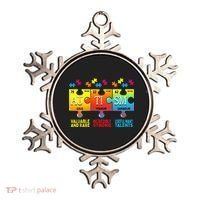 Black Autism Awareness Puzzle Classic Fit Short Sleeve Cotton & Polyester Blend Ornament thumb 0