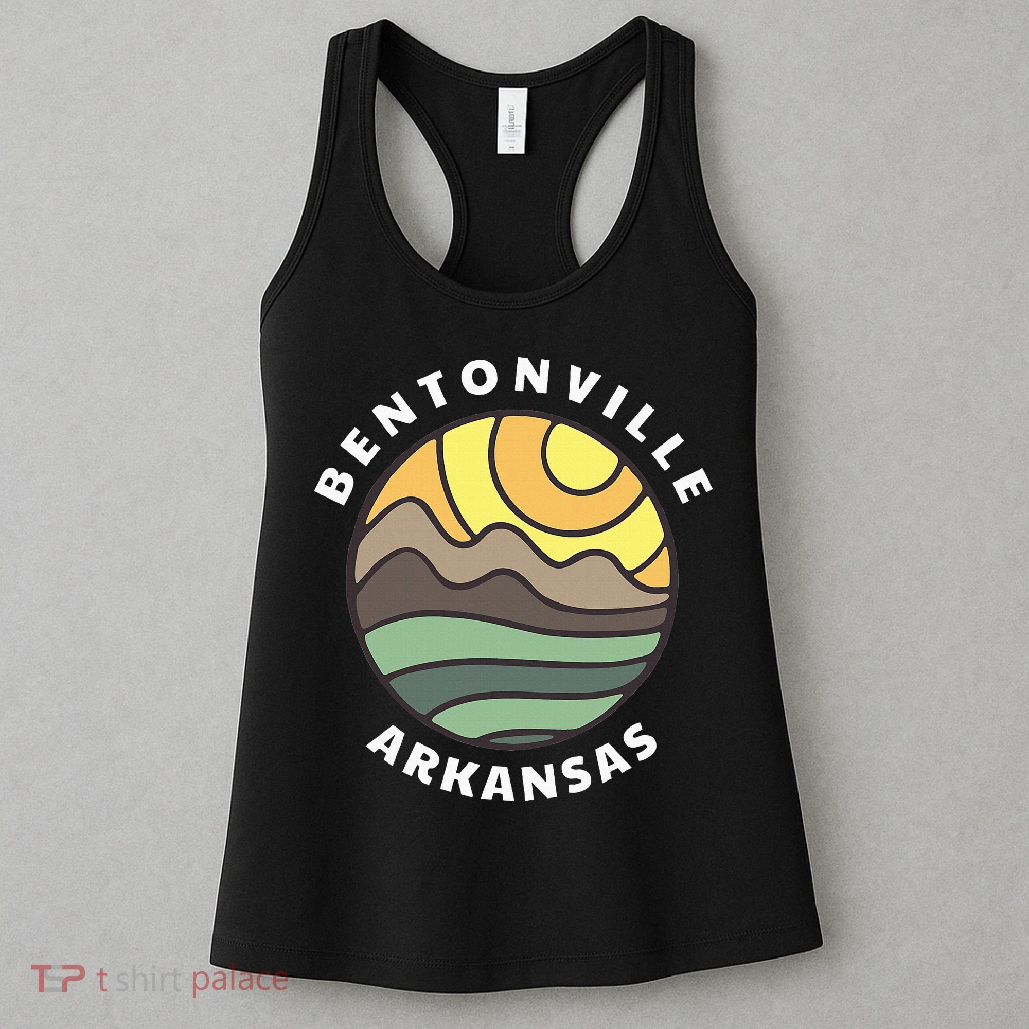 Bentonville Arkansas Ar Mountain Vacation Souvenir Women's Tank Top