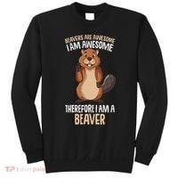 Beavers Are Awesome Girl Women Beaver Sweatshirt thumb 0