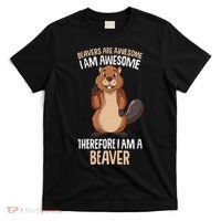 Beavers Are Awesome Girl Women Beaver T-Shirt thumb 0
