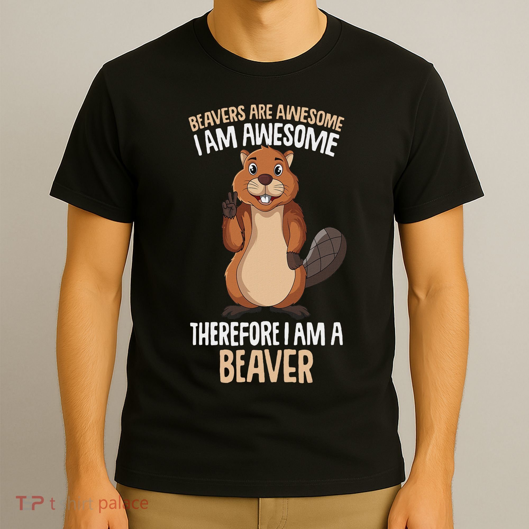 Beavers Are Awesome Girl Women Beaver T-Shirt