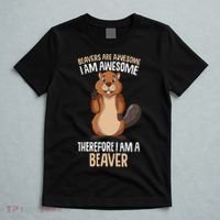 Beavers Are Awesome Girl Women Beaver T-Shirt thumb 5