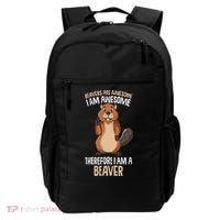 Beavers Are Awesome Girl Women Beaver Backpack thumb 0