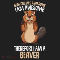 Beavers Are Awesome Girl Women Beaver Beanie thumb 2