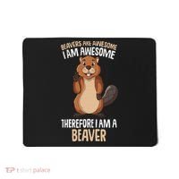 Beavers Are Awesome Girl Women Beaver Mousepad thumb 0